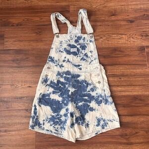 Levis Tie Dye Denim Overalls Relaxed Fit Acid Wash Women S Casual Y2K Inspired